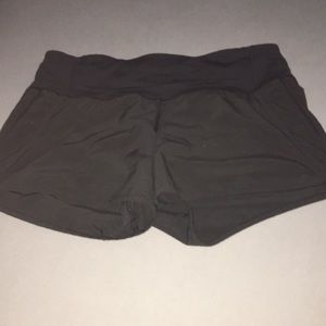 Black lululemon shorts size 4 and 4 inches!